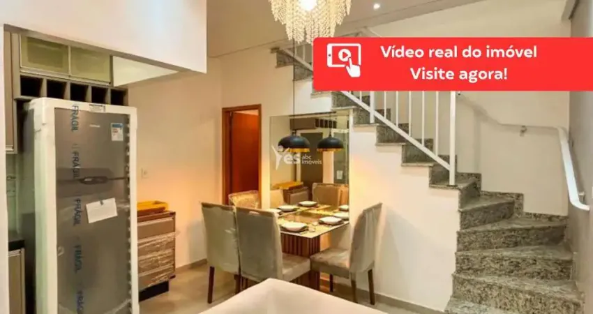 Sobrado c/ cobertura em condomínio, churrasqueira, 02 dormitórios e 02 vagas de garagem - vila príncipe de gales, santo andré