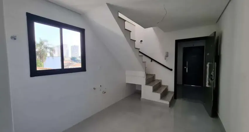 Cobertura com elevador 2 quartos 1 vaga localizado no bairro campestre em santo andré