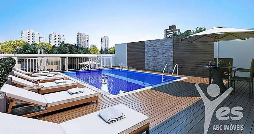 Apartamento em condomínio, 02 dormitórios sendo 01 suíte, terraço gourmet - campestre, santo andré.