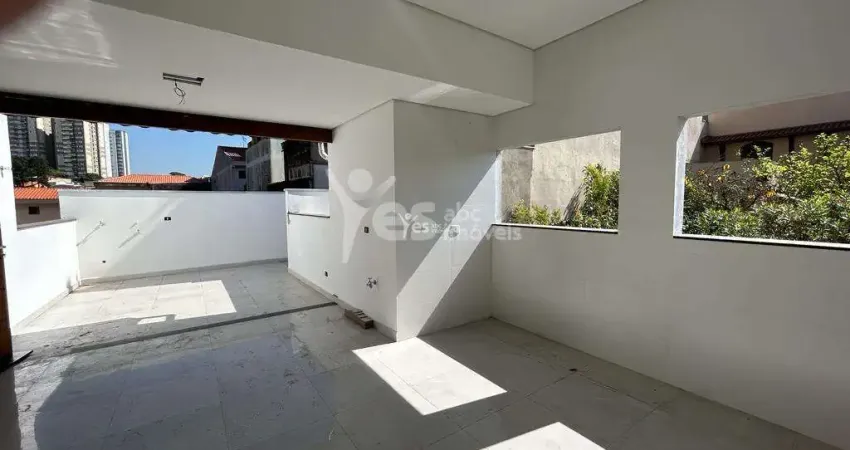 Cobertura sem condomínio, 02 dormitórios sendo 01 suíte e 01 vaga de garagem - vila alzira, santo andré.