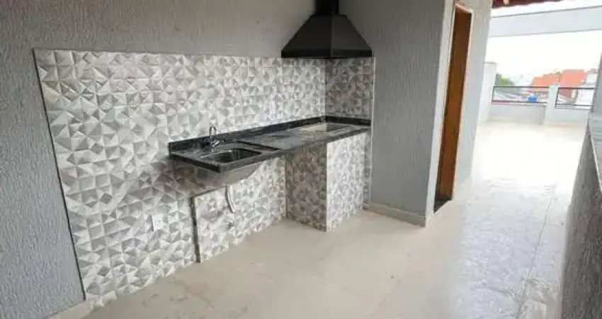 Cobertura com elevador, 02 quartos, 02 vagas, espaço gourmet, bairro santo maria em santo andré.