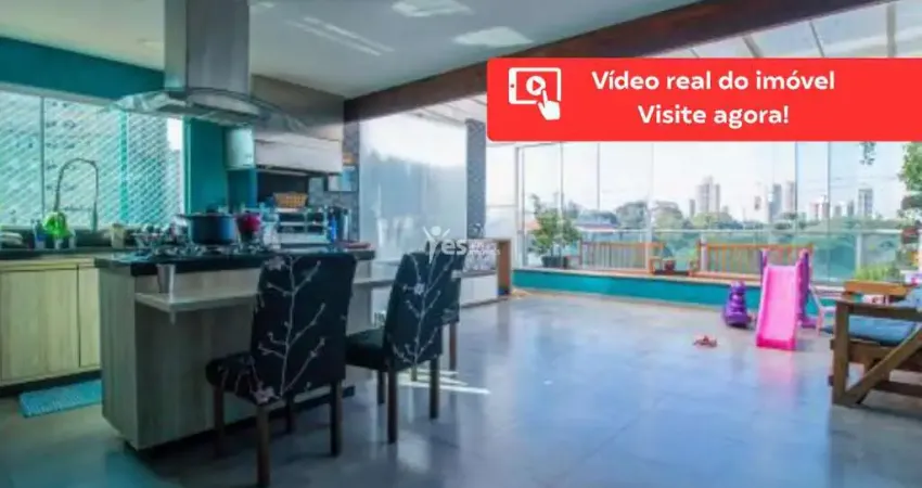 Cobertura 3 quartos sendo 1 suite, 2 vagas, no bairro vila principe de gales, santo andré