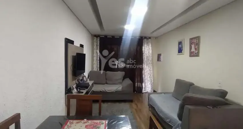 Casa à venda com 2 dormitórios, recém reformada e 2 vagas. no jardim santo alberto, santo andré