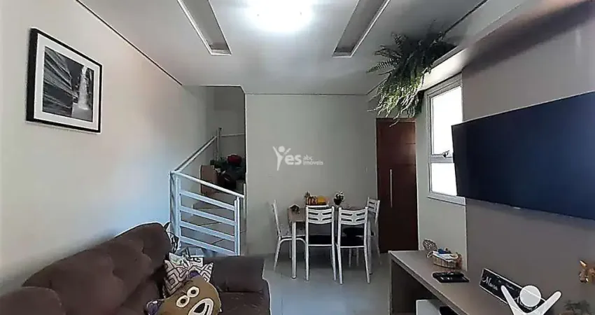 Cobertura com planejados, 02 dormitórios e 02 vagas – vila pinheirinho, santo andré.