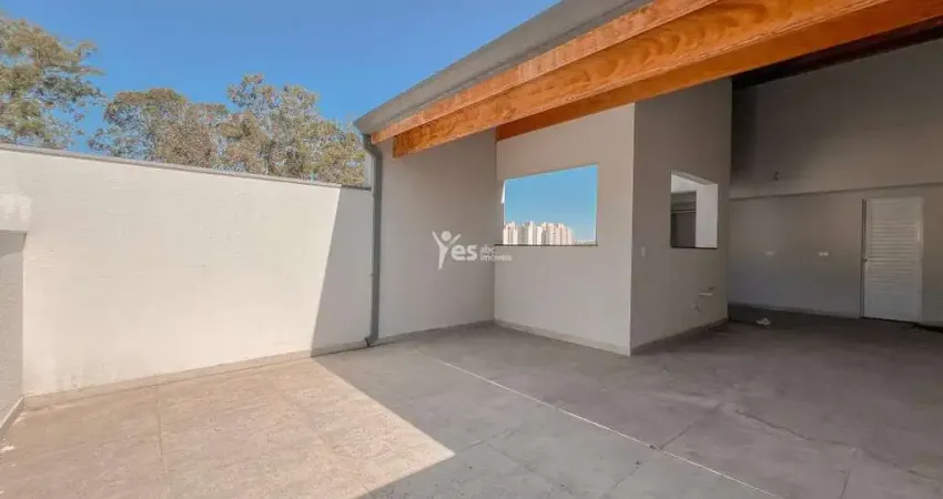 Cobertura de 2 quartos, suíte, bairro parque novo oratório, santo andré/sp.