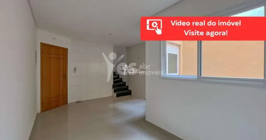 Cobertura frente sem condomínio, 02 quartos sendo 01 suíte e 01 vaga na vila camilópolis, santo andré - sp