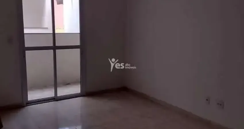 Apartamento com 02 dormitórios, sala com sacada, 01 vaga, vila pires, santo andré.