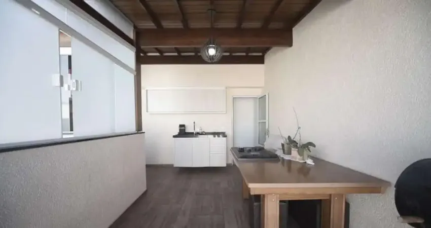 Cobertura, 02 quartos, 01 vaga, espaço gourmet localizada na vila amábile pezzolo, em santo andré.