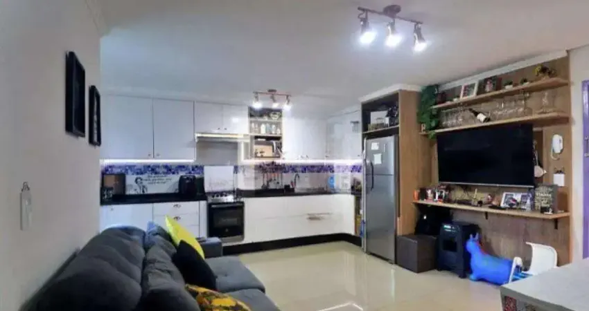 Apartamento sem condomínio, 02 dormitórios, quintal, planejados, 01 vaga, vila alto de santo andré, santo andré.