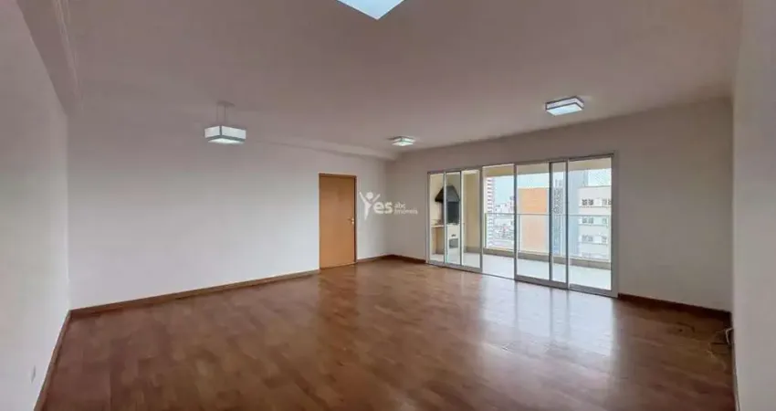 Apartamento semi mobiliado a venda com 185m² - bairro campestre - santo andré - sp