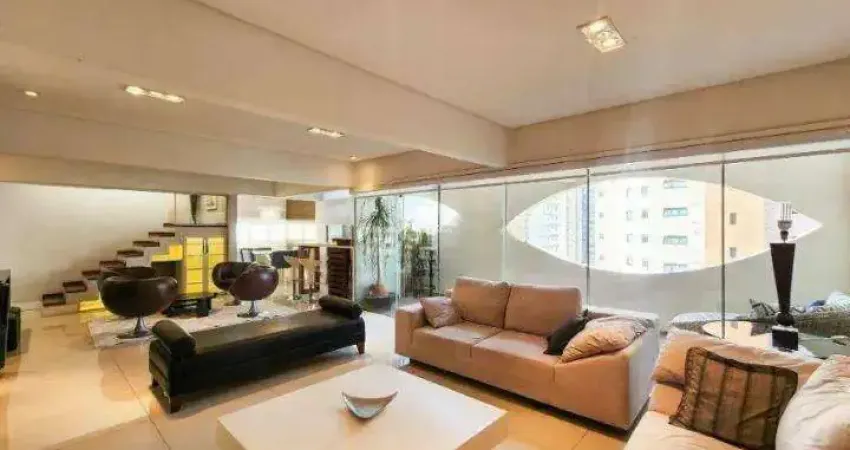 Apartamento semimobiliado com 250m² no edifício kipos em santo andré