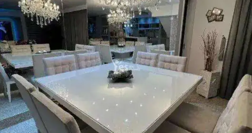 Sobrado semi mobiliado a venda com 174m² de área construída, sendo 4 dormitórios, 2 suítes, 4 banheiros e 2 vagas de garagem - bairro jardim - santo andré - sp