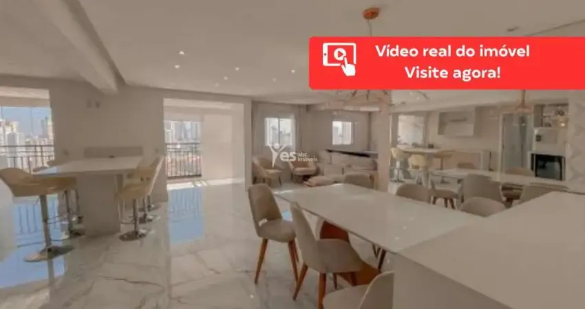 Apartamento mobiliado para venda com 160m² de área útil, sendo 4 dormitórios, 2 suítes, 4 banheiros e 4 vagas de garagem - vila floresta - santo andré - sp