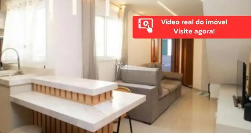 Cobertura com elevador em condomínio baixo em santo andré - santa maria com porteira fechada