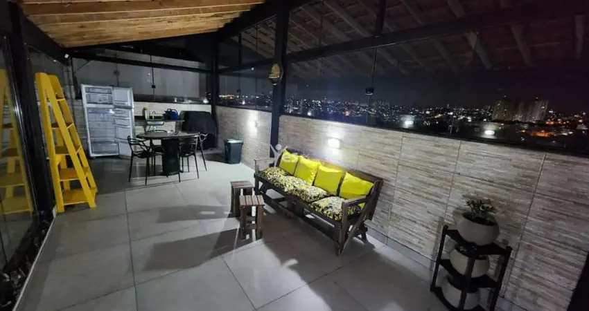 Cobertura à venda em santo andré, vila metalúrgica - mobiliada