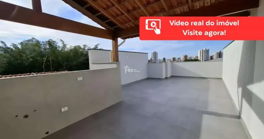 Cobertura novo prédio de condomínio baixo com 2 quartos 2 vagas localizado no bairro jardim bela vista em santo andré ;