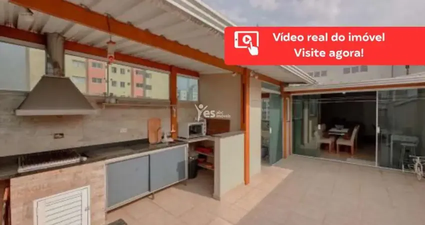 Linda cobertura à venda em vila valparaíso, santo andré - 150m²