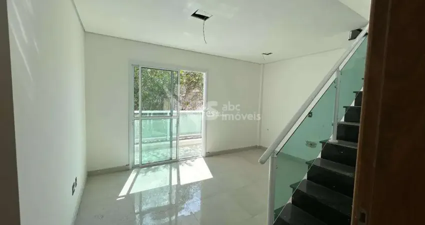 Cobertura sem condomínio, 02 dormitórios sendo 01 suíte e 01 vaga de garagem - vila alzira, santo andré.