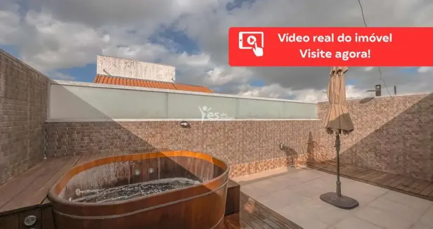 Cobertura planejada com ôfuro exclusiva para venda com 02 dormitórios e 01 vaga - parque das nações, santo andré