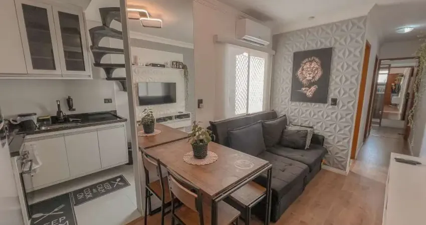 Cobertura a venda mobiliada com 90m² de área útil, com 2 dormitórios sendo 1 suíte, 2 banheiros e 1 vaga de garagem no bairro santa terezinha em santo andré - sp