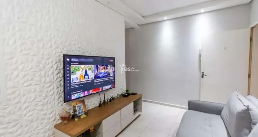 Apartamento a venda semi mobiliado com 75m² à venda- vila camilópolis - santo andré - sp