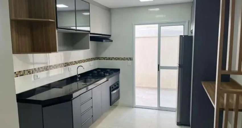 Apartamento a venda com 2 dormitórios, sala, cozinha, 1 banheiro, varanda ampla , 1 vaga de garagem coberta - bairro vila pires - santo andré