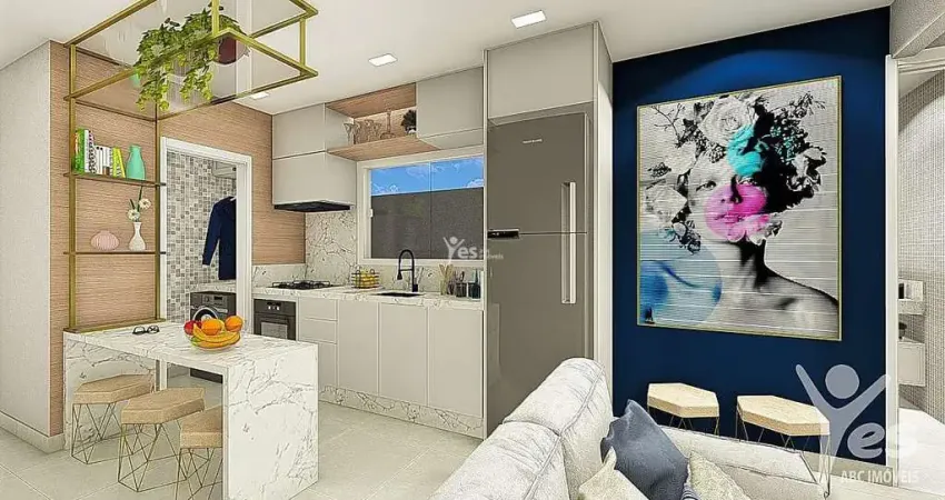 Apartamento de baixo condomínio com elevador, 2 dormitórios, 01 vaga de garagem -  vila eldízia, santo andré/sp.