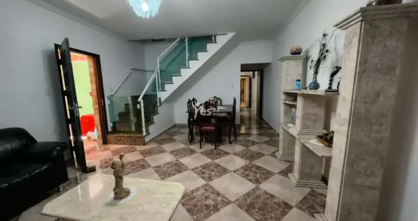 Sobrado semimobiliado com churrasqueira e quintal em santo andré - vila helena