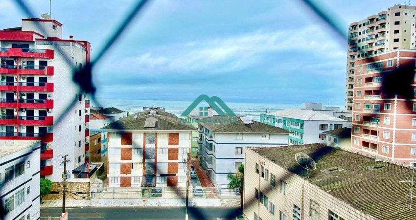 Apto à venda em Praia Grande: 1 Dorm, sacada com vista para o mar, R$330.000,00!