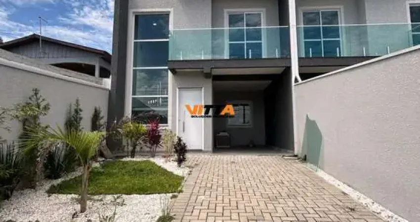 Sobrado no bairro iguaçu em araucária - 110m² - novo e pronto para morar