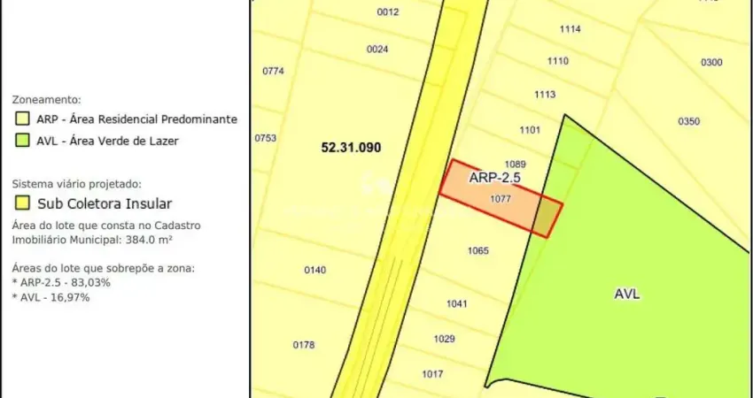 Terreno sem viabilidade de construção à venda com 12m x 32m = 384m2-trindade, florianópolis, sc