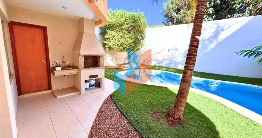 Casa Alto Padrão com 3 Suítes, Piscina, Gourmet com Churrasqueira, 4 Vagas, no Vivendas do Bosque-Santa Fé-Campo Grande-MS