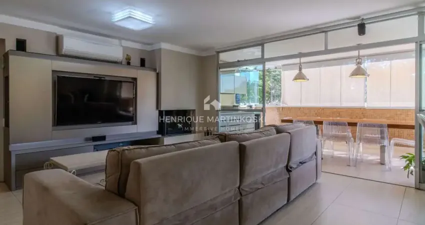 Apartamento a venda - alto padrão-champagnat em curitiba-pr de 4 quartos sendo 2 suítes, + 1 escritório, 2 vagas, 250 m2 privativos, face norte.