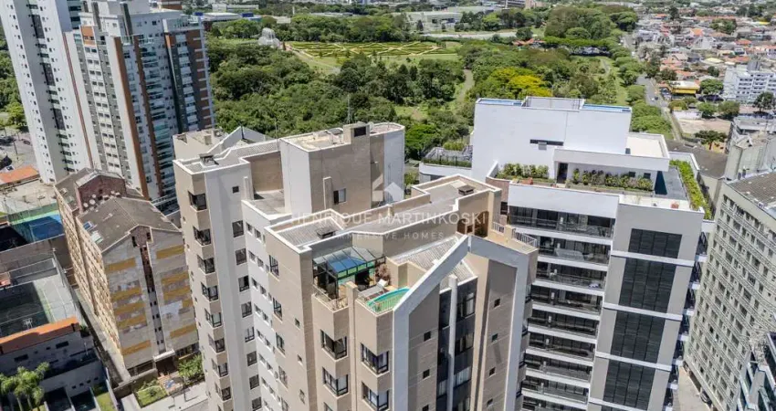Apartamento cobertura duplex no jardim botânico curitiba - pr, 4 quartos (1 suíte), piscina privativa, face norte, 16º andar, churrasqueira