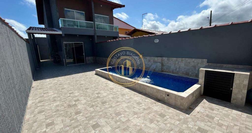 Sobrado com 2 quartos, Jussara, Mongaguá - R$ 398 mil, Cod: 2963
