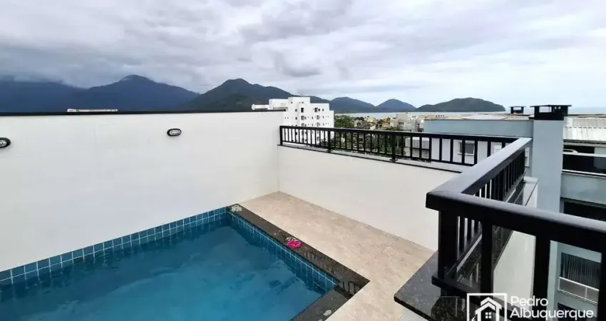 Apartamento a venda no edifício vila turim, perequê-açú, ubatuba-sp.