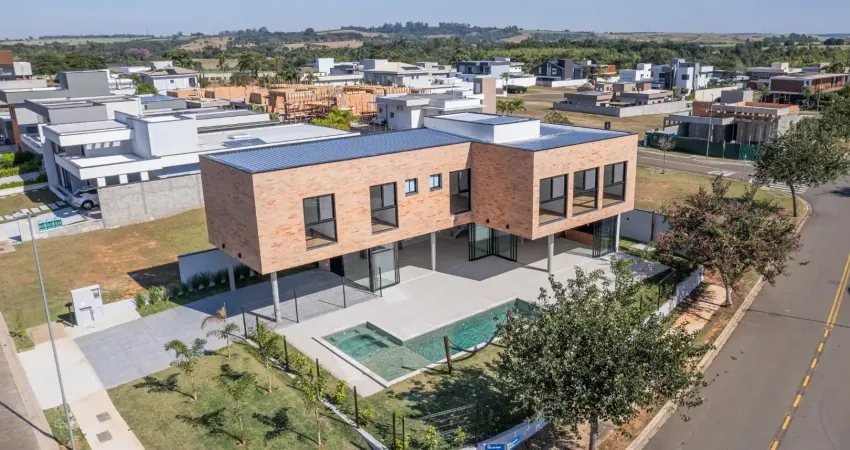 Casa nova e moderna à venda em condomínio fechado Tamboré Jaguariúna, em Jaguariúna