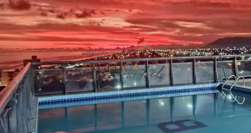 Apartamento com 1 dormitório e área de lazer no balneário itaóca, mongaguá/sp