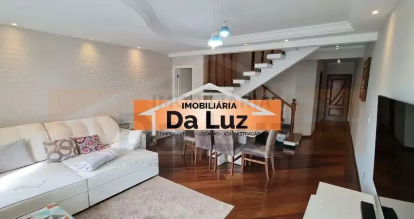 Compre cobertura triplex - 3 suites - 1 master - 180m² - bairro santa maria - santo andré