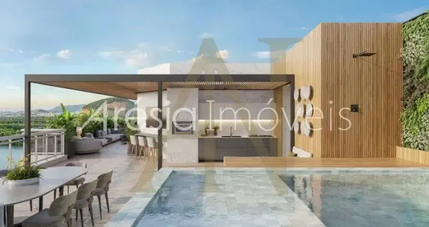 Cobertura com 4 suítes à venda, 513 m² por r$ 5.800.000 - península - rio de janeiro/rj