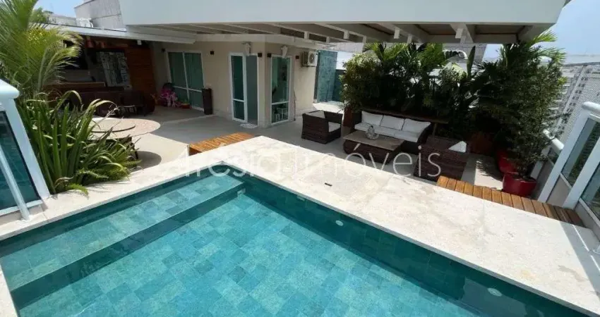 Cobertura com 3 dormitórios para alugar, 290 m² por r$ 31.568,00/mês - península - rio de janeiro/rj