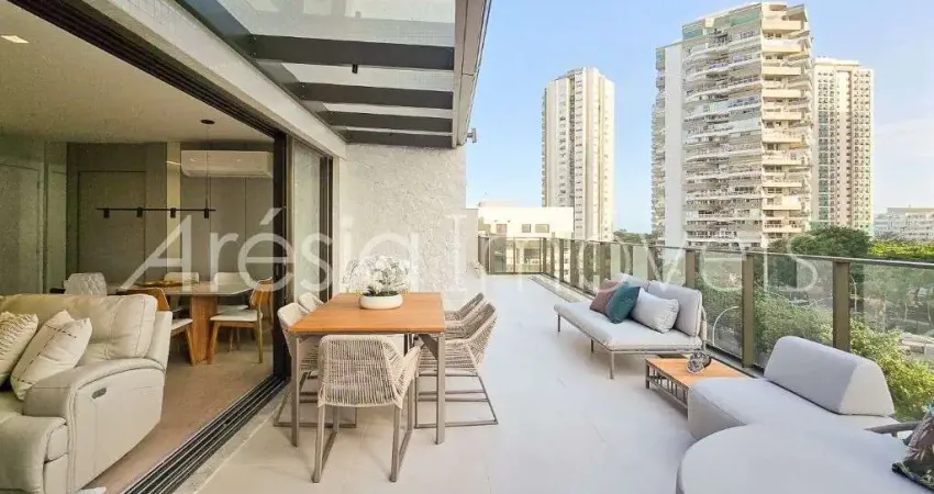Cobertura com 3 suítes para alugar, 160 m² por r$ 28.300/mês - barra da tijuca - rio de janeiro/rj