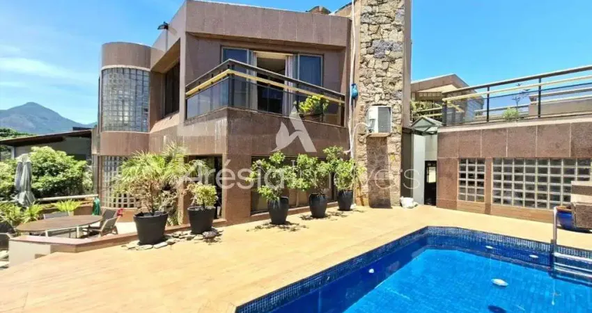 Cobertura com 5 suítes à venda, 593 m² por r$ 4.900.000 - jardim oceânico - rio de janeiro/rj