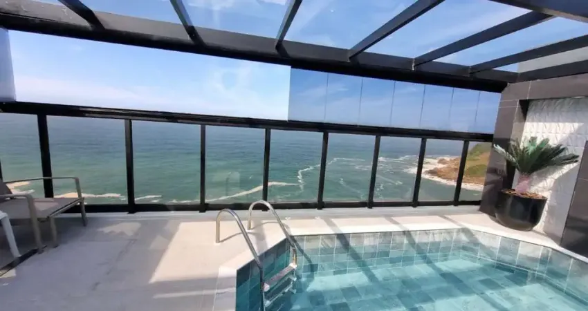 Cobertura de Luxo na Praia da Enseada - Guarujá / SP: 4 Quartos, 262m², Vista para o Oceano, Piscina Aquecida e Espaço Gourmet.