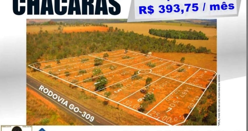 Chácaras Parceladas com 1.500 metros em Caldas Novas Goiás