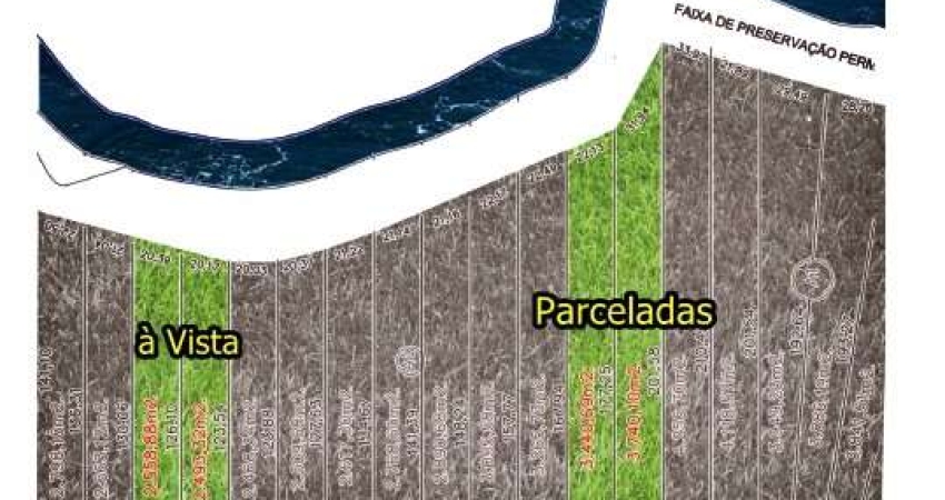 Chácaras Parceladas com Área Verde e o Rio Pirapitinga