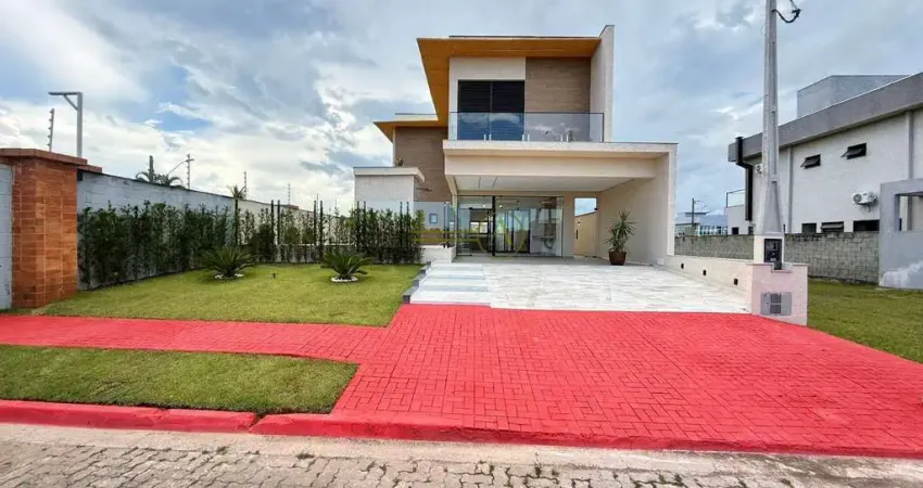 Sobrado novo 4 suítes piscina saúna ôfuro churrasqueira cond flora rica