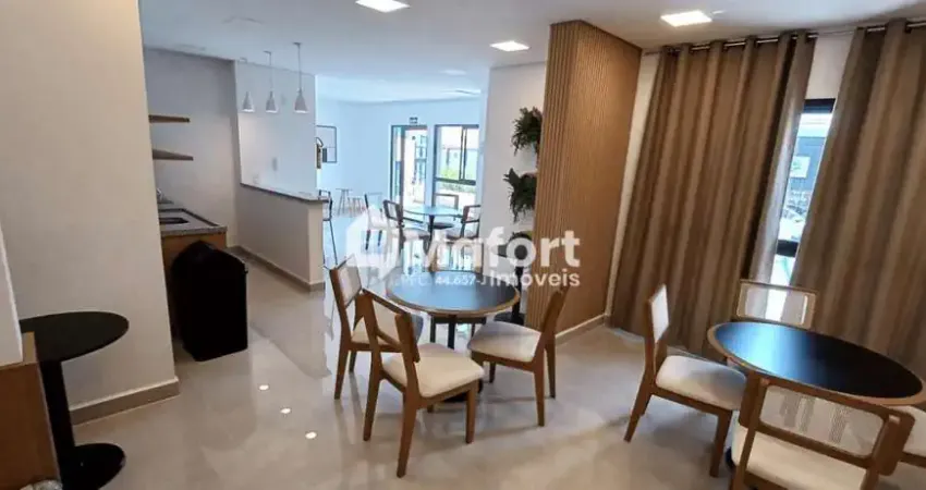 Residencial unique, 40 m², 1 dormitório, varanda, vaga coberta