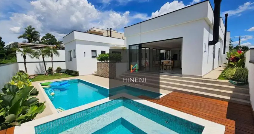 CASA TERREA IMPONENTE ALTO LUXO E PADRAO 04 SUITES CONDOMINIO FECHADO EM ATIBAIA
