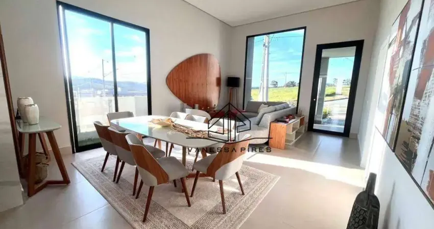 Casa térrea de alto padrão em condominio fechado em atibaia 03 suites